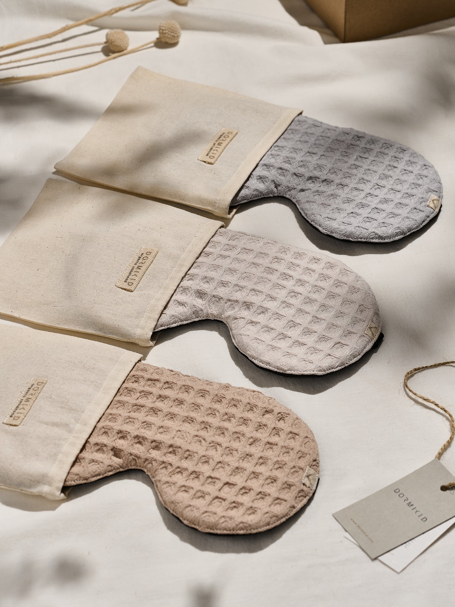 Brown Waffle Sleep Mask