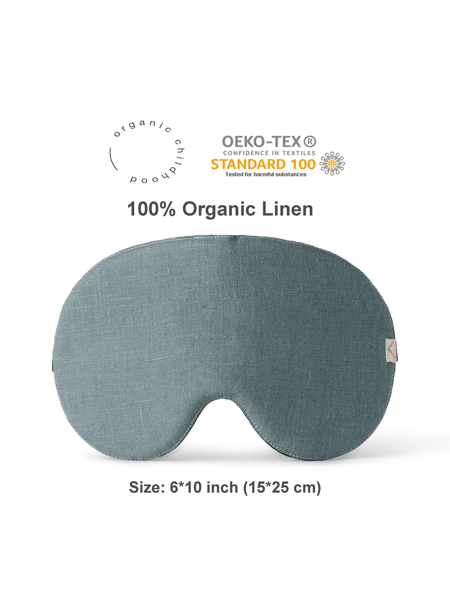 Blue Linen Sleep Mask