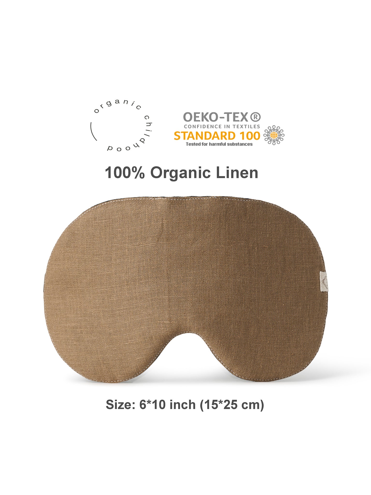 Camel Linen Sleep Mask