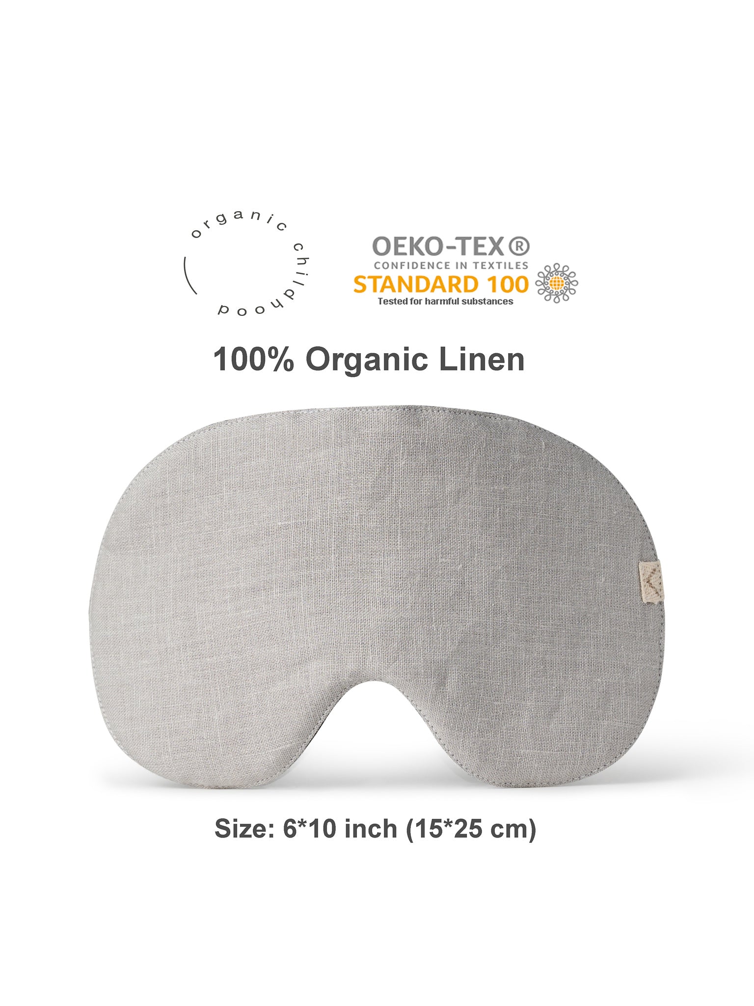 Gray Linen Sleep Mask