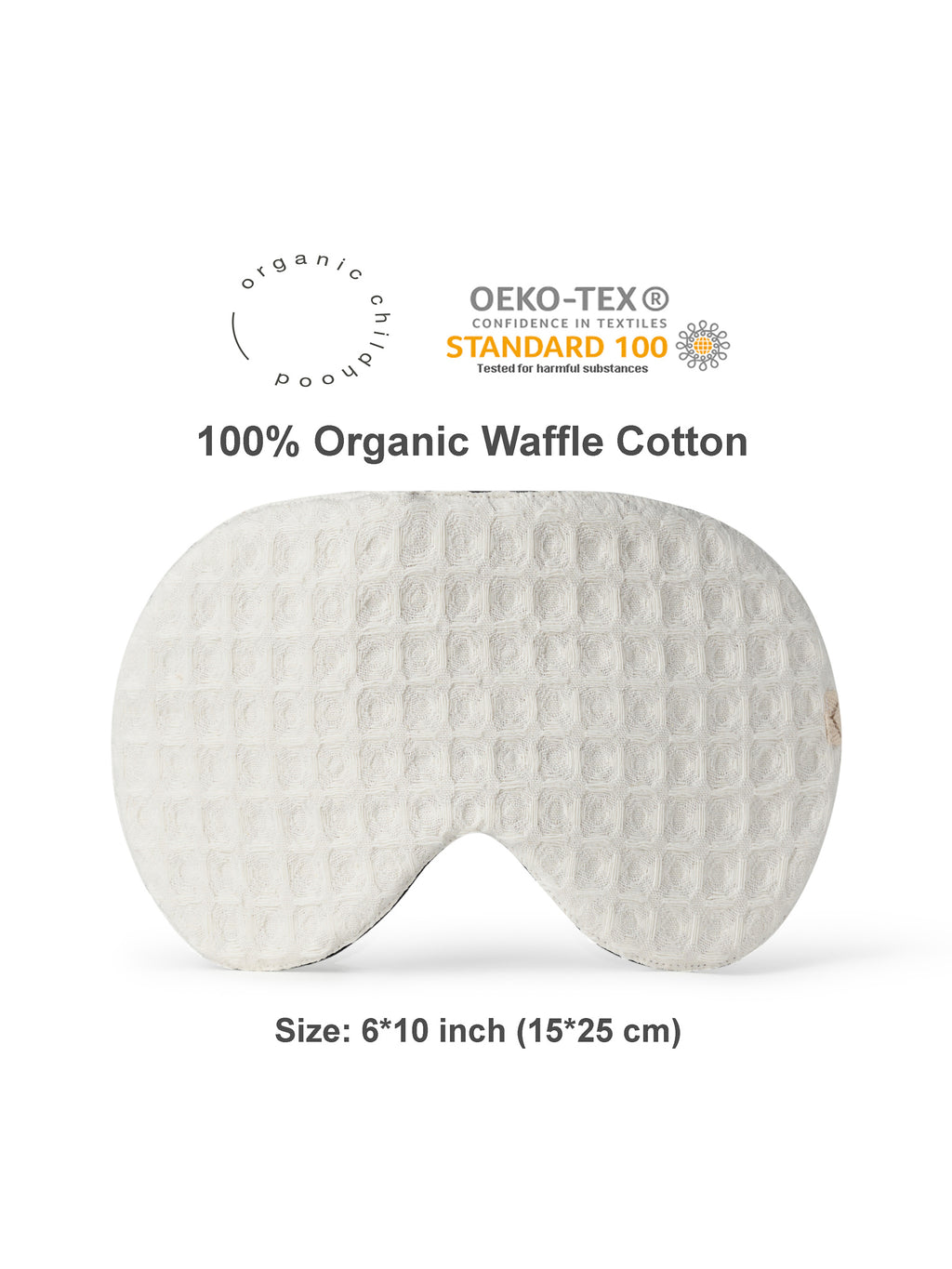 Ivory Waffle Sleep Mask