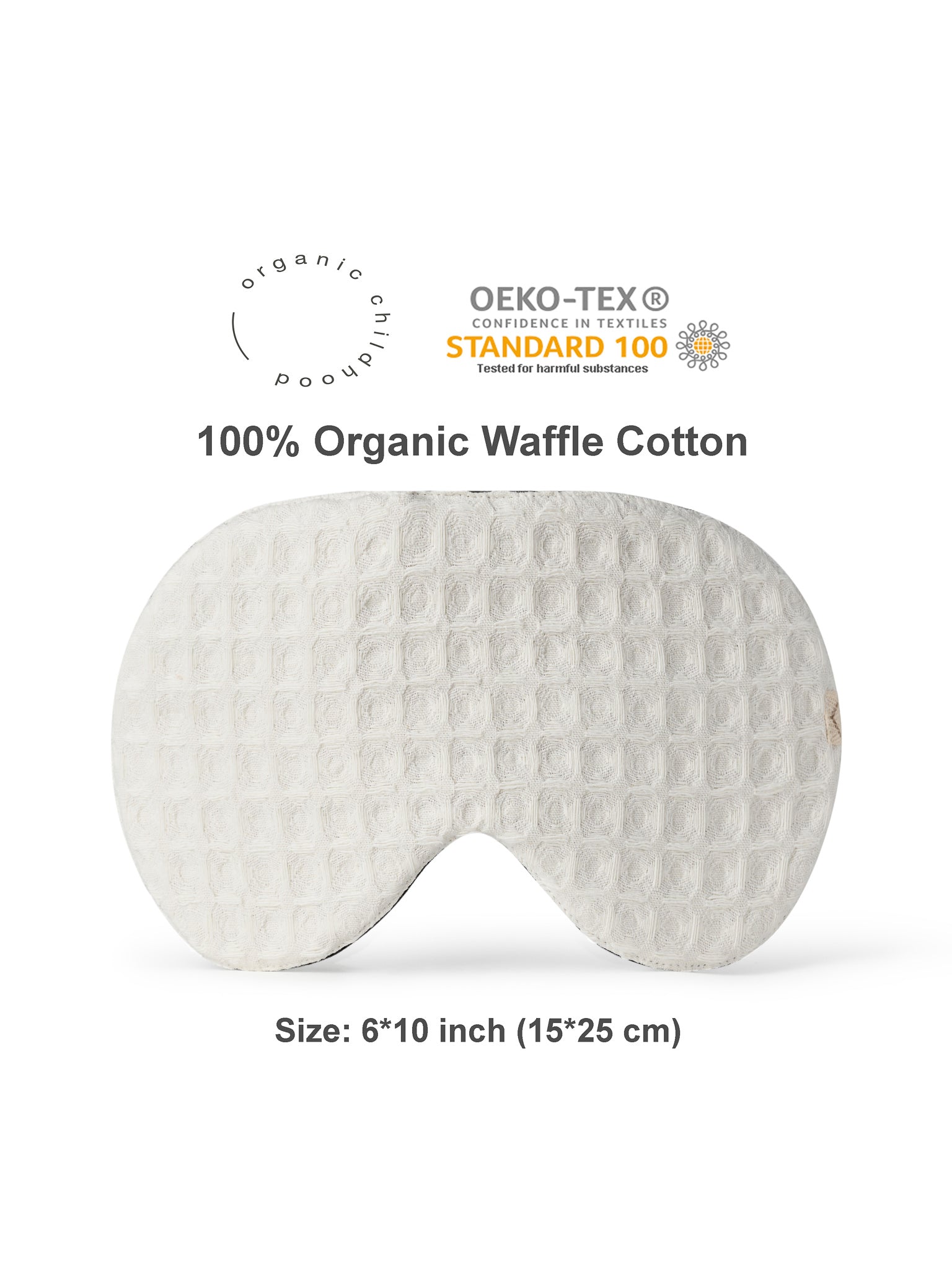 Ivory Waffle Sleep Mask