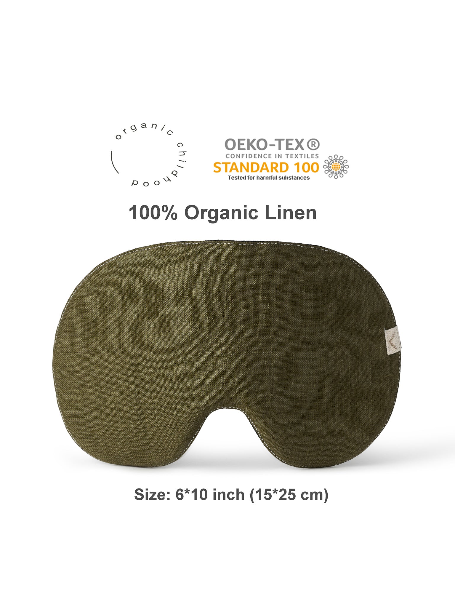 Olive Linen Sleep Mask